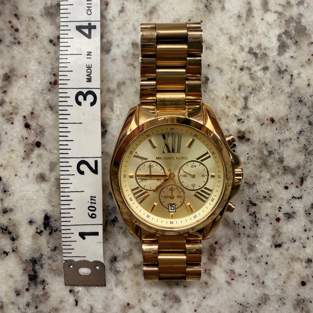 Michael Kors Gold-Tone Chronograph Watch